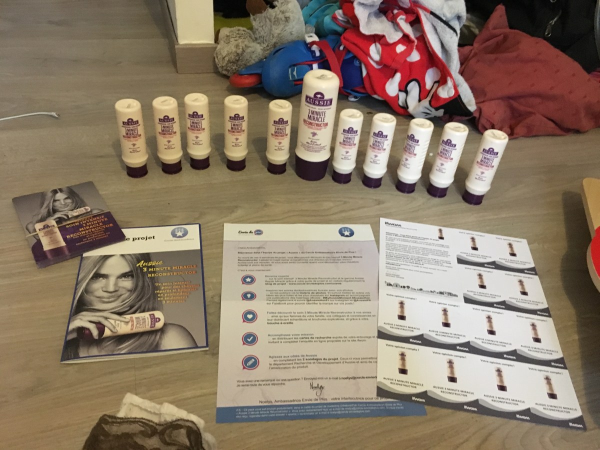 Soin 3 Minute Miracle Reconstructor de Aussie: mon allier&nbsp;brillance!